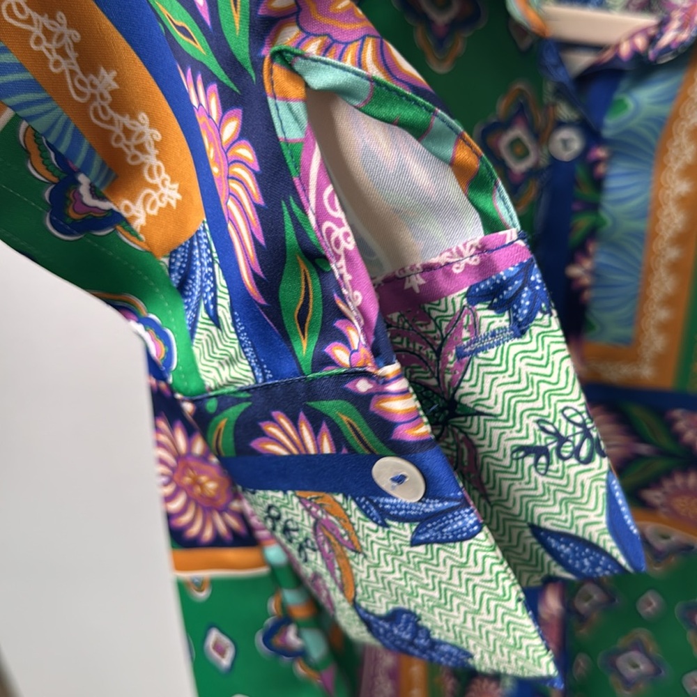 Rachel Zoe Multicolor Floral Shirt - Picture 6 of 7